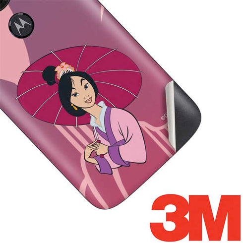 Disney Mulan with Umbrella Moto E5 Play Skin